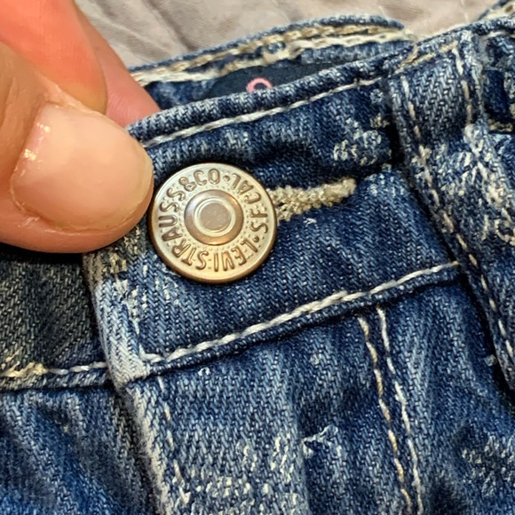 Levi’s, kids denim skort, size 4 - Picture 4 of 7